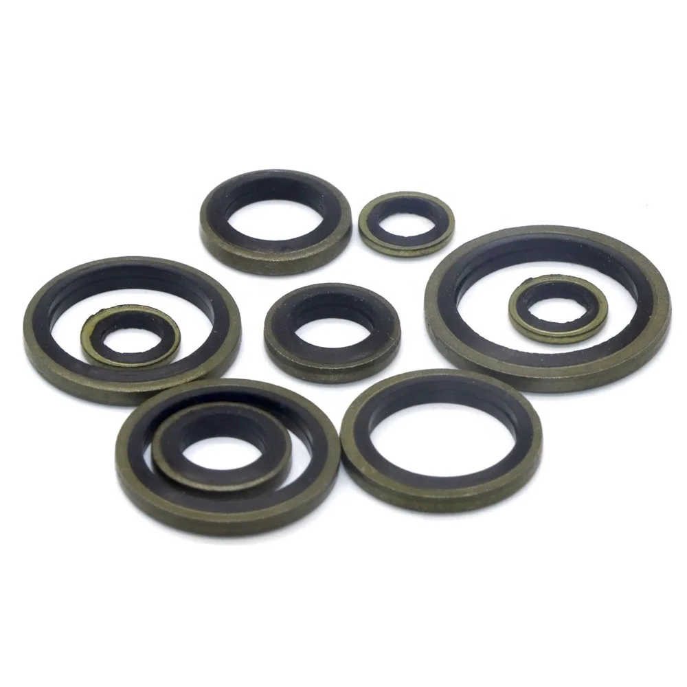 Dowty Seal Gasket Bonded Seal Washer ZM High Quality Steel Galvanized NBR Rubber White OEM ODM Plain Flat DIN Plain Carton Boxes