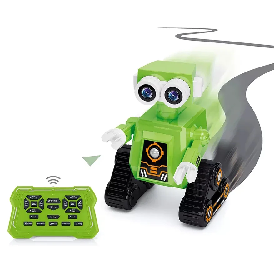 Лидер продаж интерактивный Интеллектуальный умный Программирование детей обучающий пульт дистанционного управления Электрический робот-головоломка игрушка