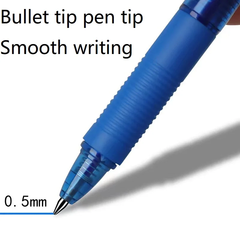 Cartoon Button Erasable Pen Suitable for Primary School Students Gel 0.5mm Black and Blue Office Supplies