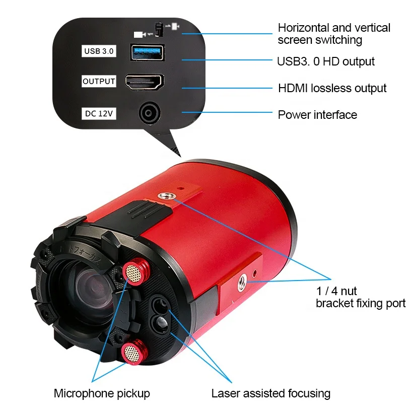 4K 60FPS Full HD All-In-One Machine Webcamera Scene Low Delay Autofocus Live Streaming Device USB Camera