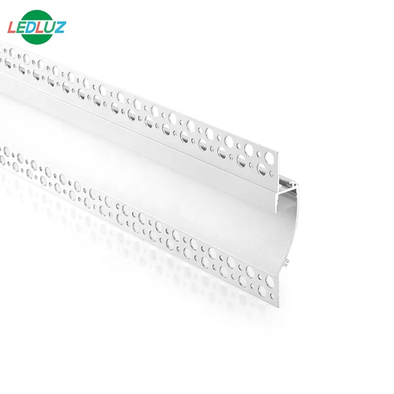 ALP082 Indirect Recessed 5/8' 16mm Drywall White LED Aluminum Profile With PC Opal Diffuser