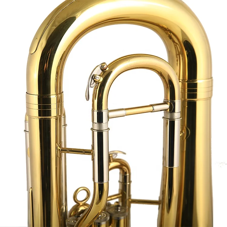 Euphonium 3 piston valves Bb 3 top action Clear Lacquer Euphonium