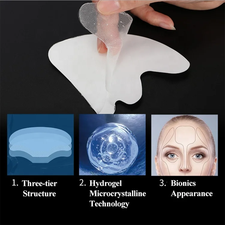 Hydrogel Microcrystalline Face Lift Masks Transparent Collagen Eye Patch Forehead/Neck Sheet Mask Nasolabial Folds Facial Mask