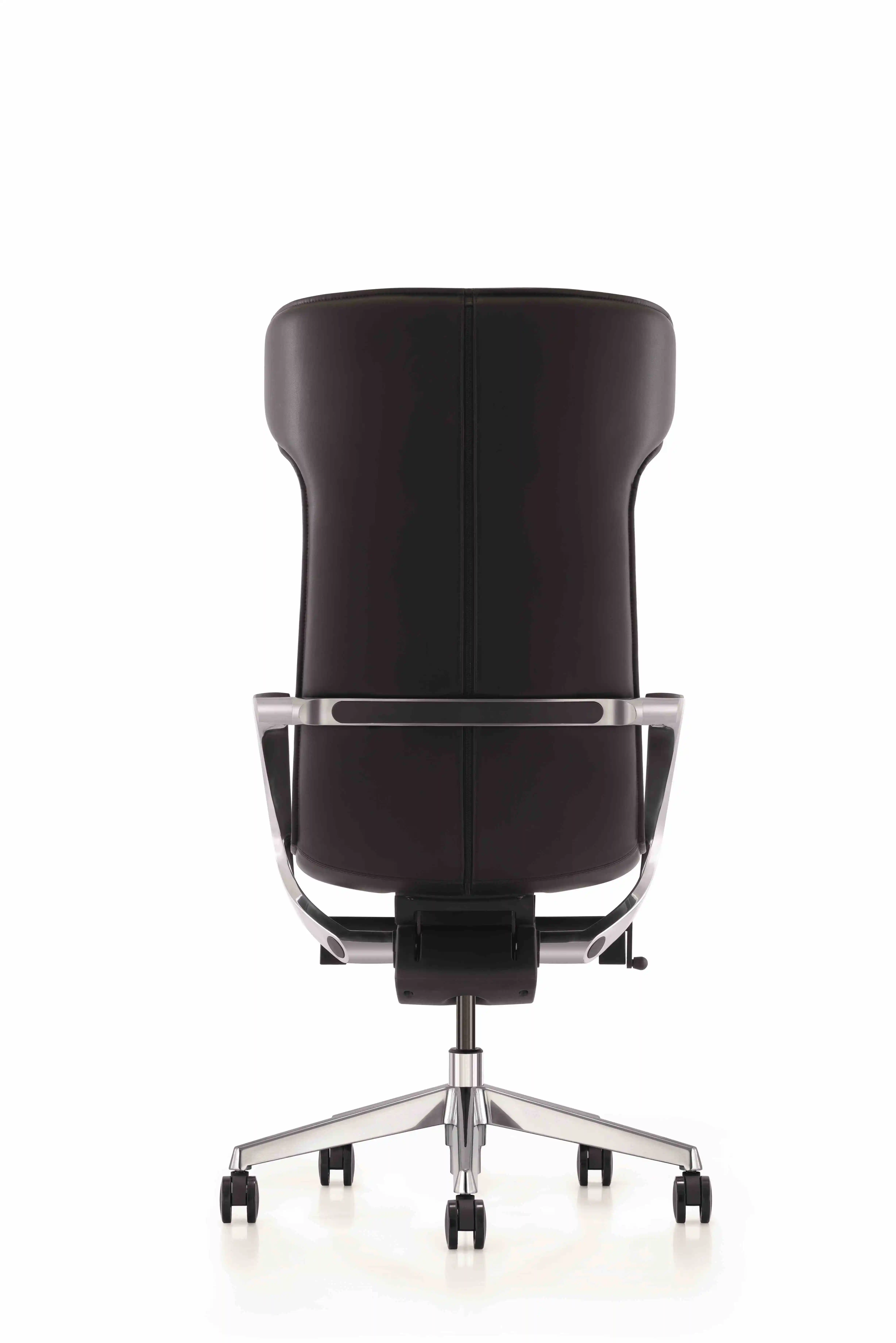 FURICCO High Class Italian Cow Leather Modern Swivel Hotel Reception Dining Chair