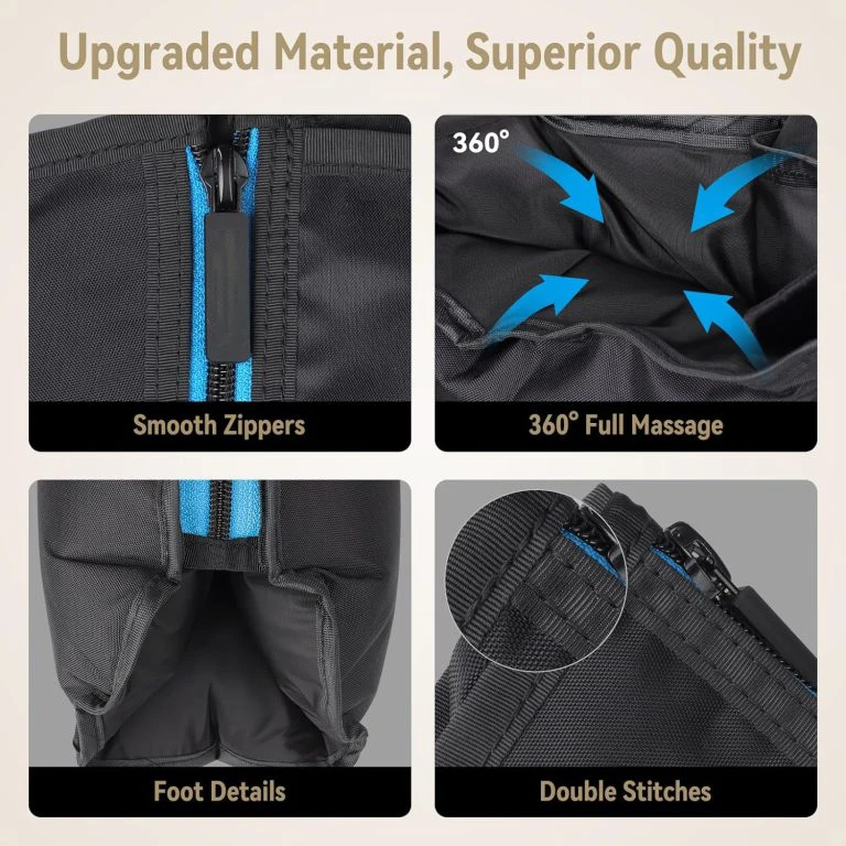 New wireless blood circulator 12 chamber pneumatic air relax air massager compression boots recovery leg massager device for leg