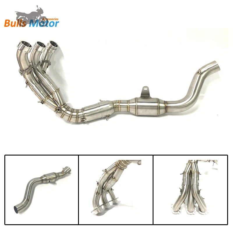 Stainless Full Exhaust for YAMAHA MT09 FZ09 Exhaust Pipe 2021 2022 MT 09 FZ09 Motorcycle Front Exhaust Tube pipe moto elbow