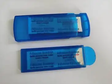 Disposable elastic wound plaster custom printing medical Band-aid plastic box packaging made in China