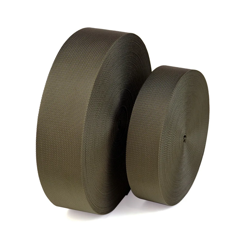 High Strength MOLLE Strap Nylon PA 66 Ranger Green Webbing  For Backpack Vest Tactical Webbing