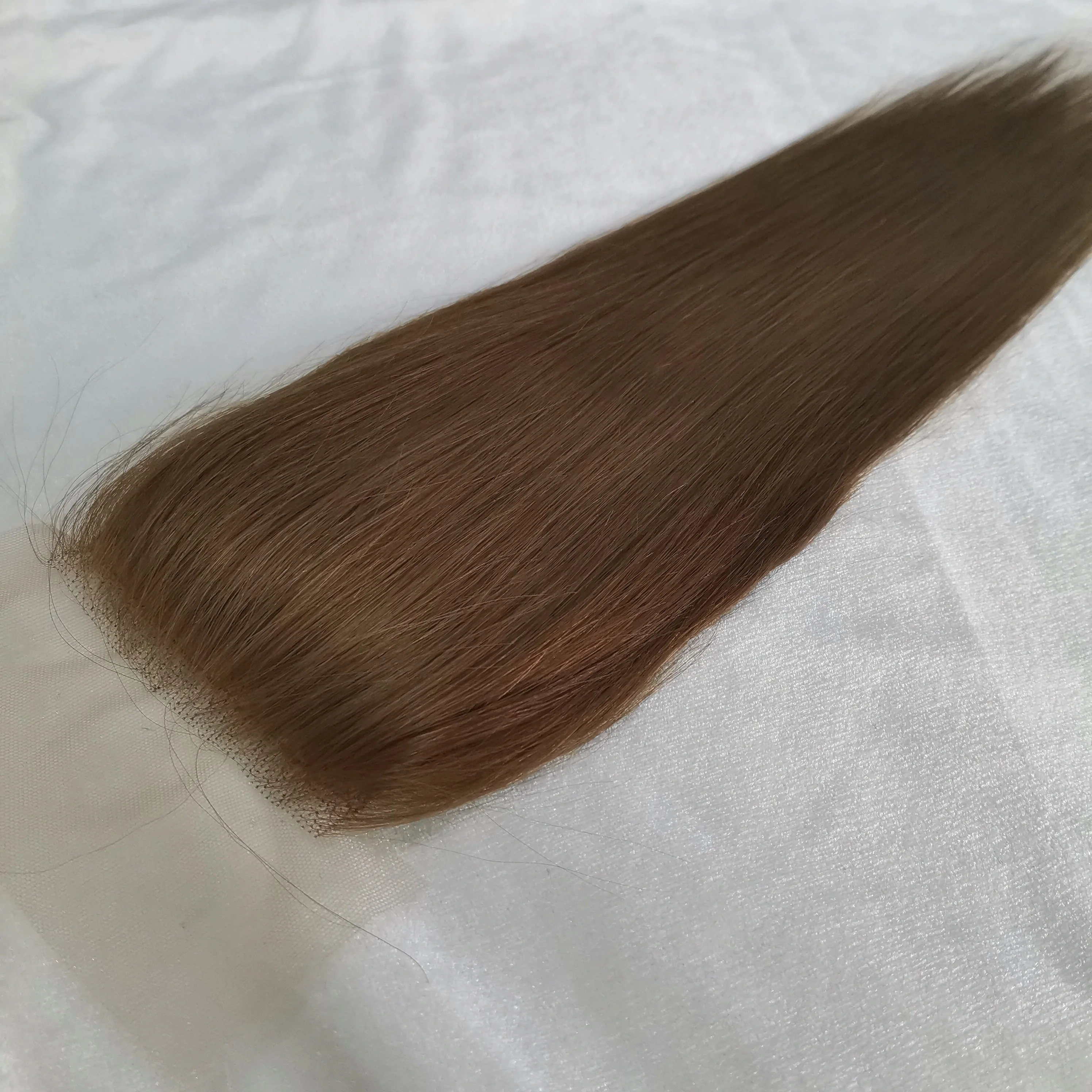 Online Shopping European Virgin Human Hair Cuticle Aligned Silk Base Closure 4x5 Bone Straight Hair Closure Toppers For Women