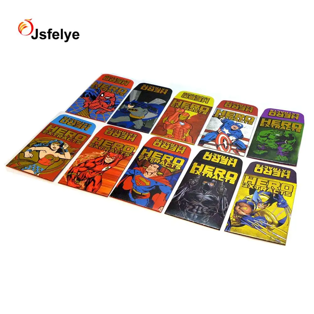 Hero Extracts Gold Foil Glossy Full Color Coin Labels Envelopes