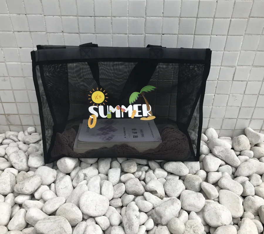 
Summer Straw Rope Round Basket Hand Weaving Woman Cane Tote Bag For Beach 