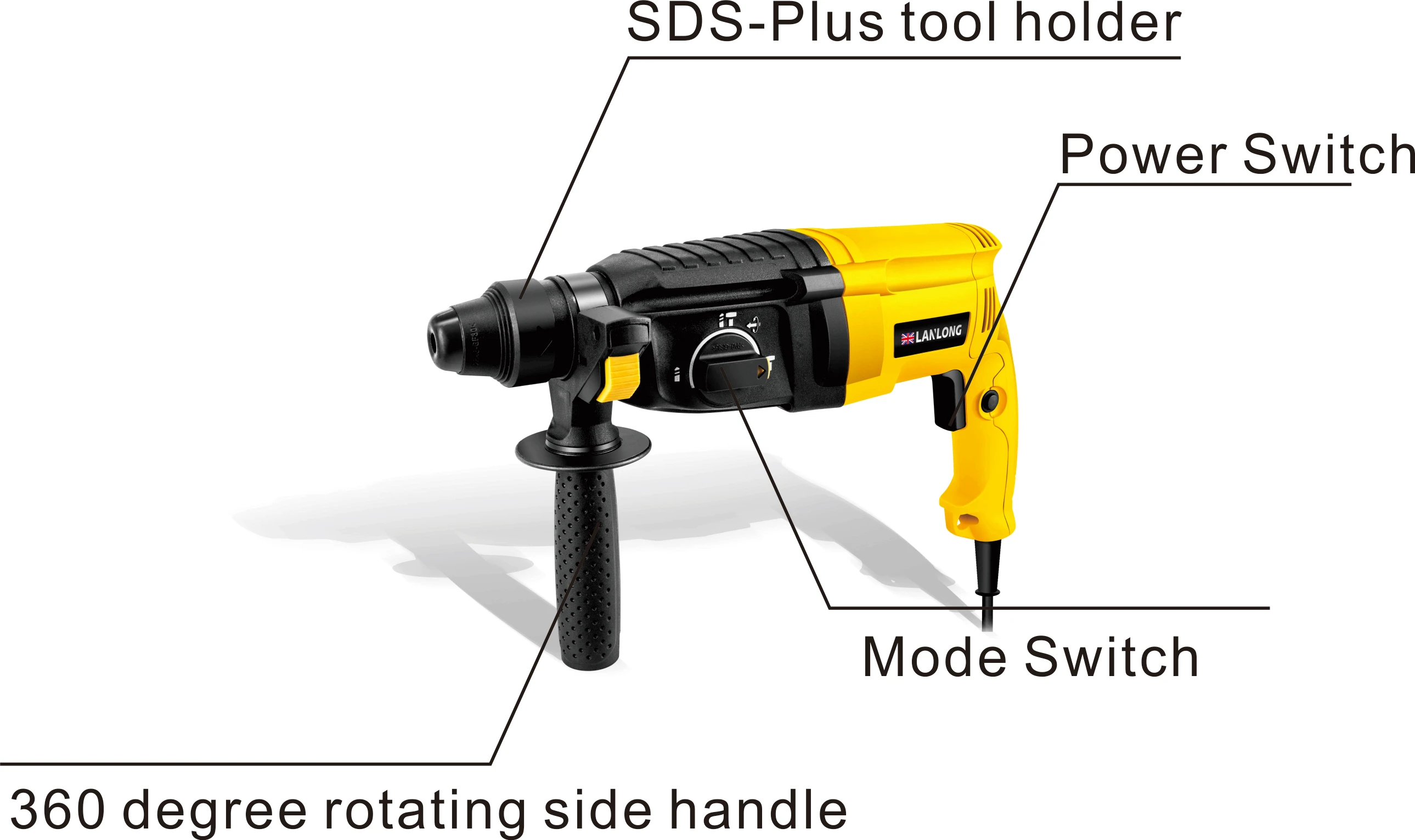 
Power Tools 720W 26mm Electric Rotary Hammer Drill 