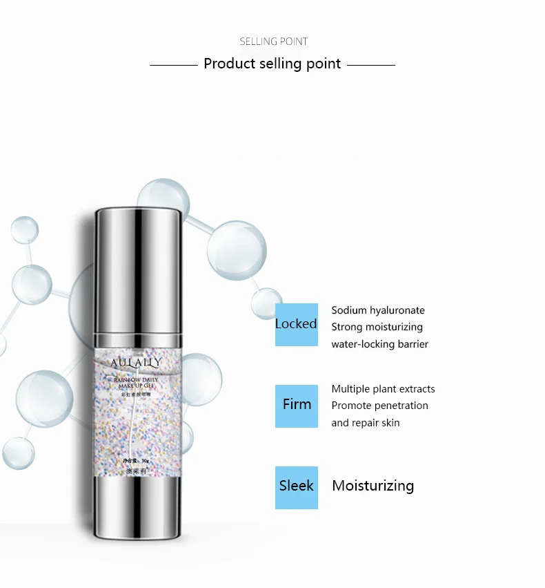 Private Label Skincare Moisturizing Brightening Makeup Multi-Colored Makeup Gel for Facial Skin Care