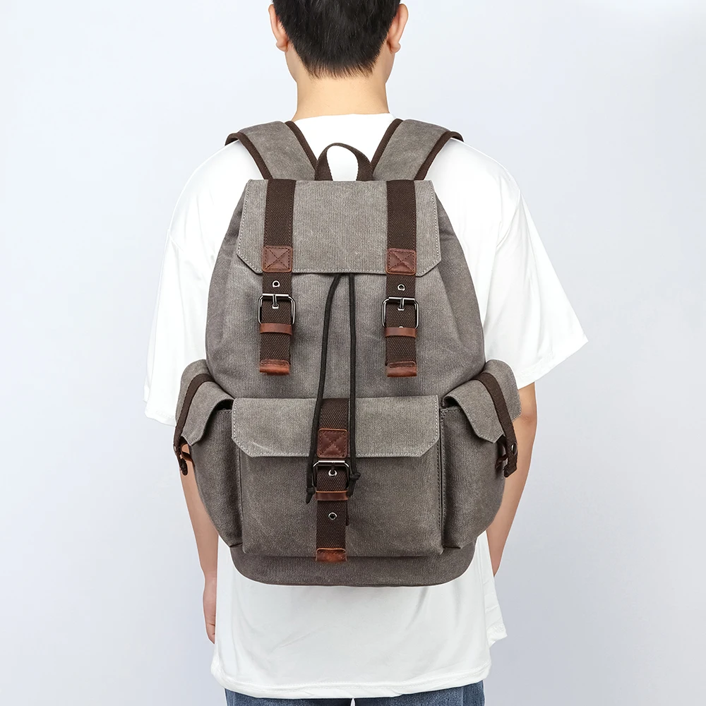 ZUOLUNDUO Wholesale new genuine leather duffel bag set traveling leather bags set