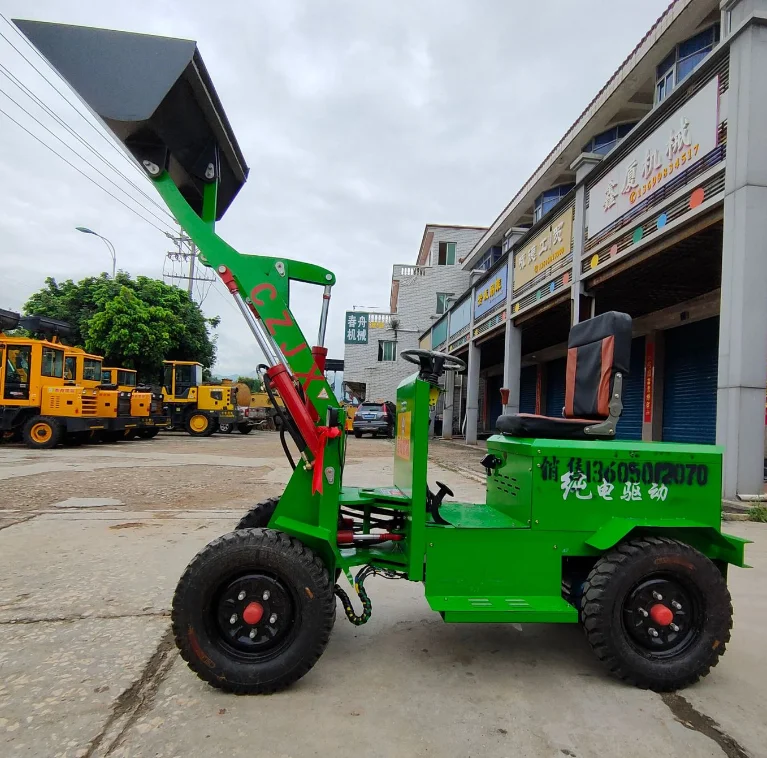 Micro LoadersCompact Wheel LoadersMobile and Inexpensive Small Loaders  Mini Electric Loader Farm Four-wheel Drive Front Loader