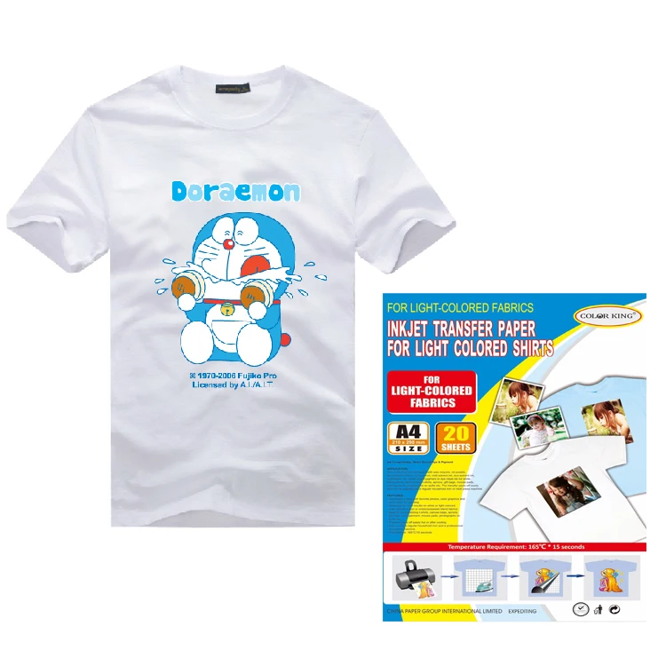 Wholesale A4/A3 inkjet heat transfer paper Dark and Light T-shirt Heat Press Transfer Inkjet Printing Paper