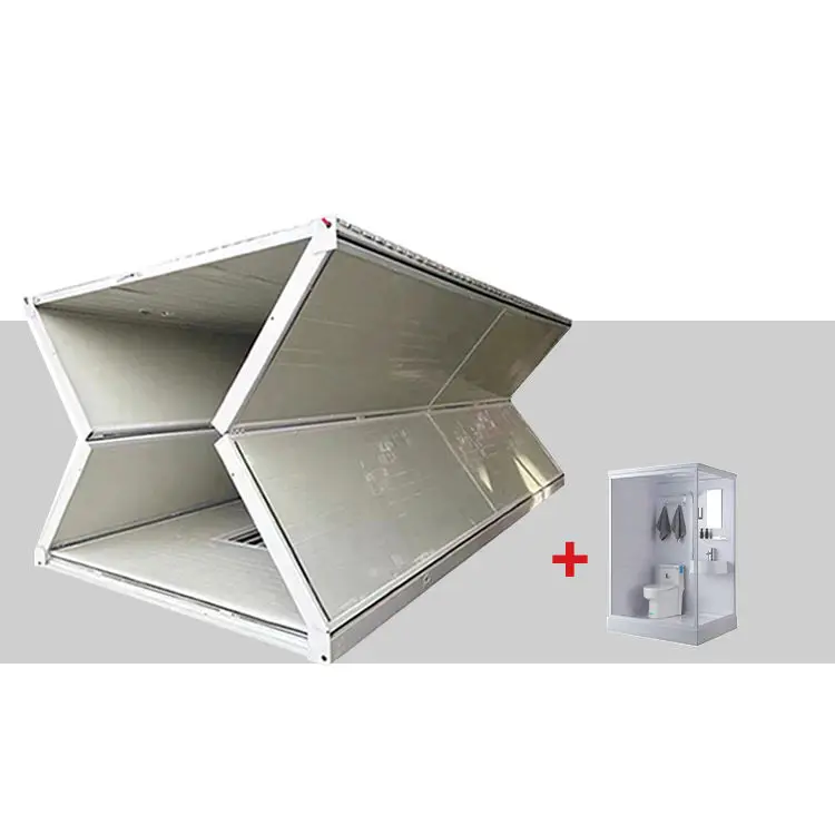 Prefabricated portable folding modules mobile containers office affordable residential folding house