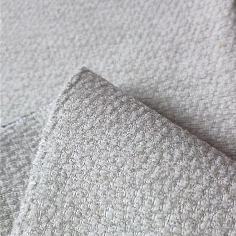 Plain superfine chenille sofa fabric in stock