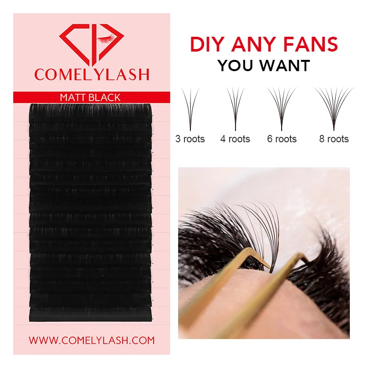 Comelylash Blooming Easy Fanning Eyelash Extensions Easy Fan Volume Lash Trays Easy Fan Eyelash Extensions