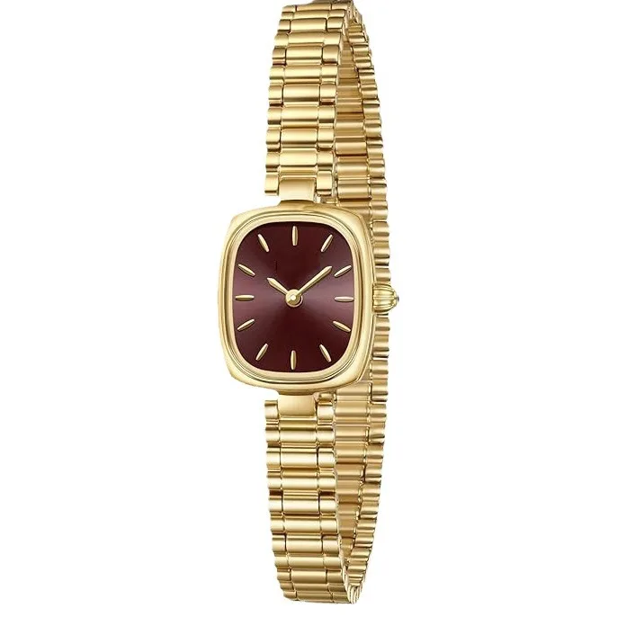 New simple Fashion Niche Light Luxury Ins Wind High Appearance Horizontal Waterproof Quartz Small Square Watch for Women