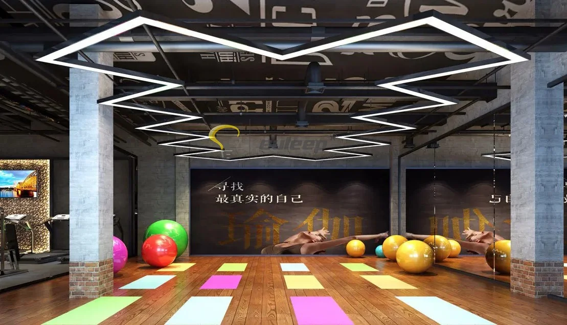 Euleep indoor led light V shape 60 degree connectors, extend part for large special customization shape lighting fixtures