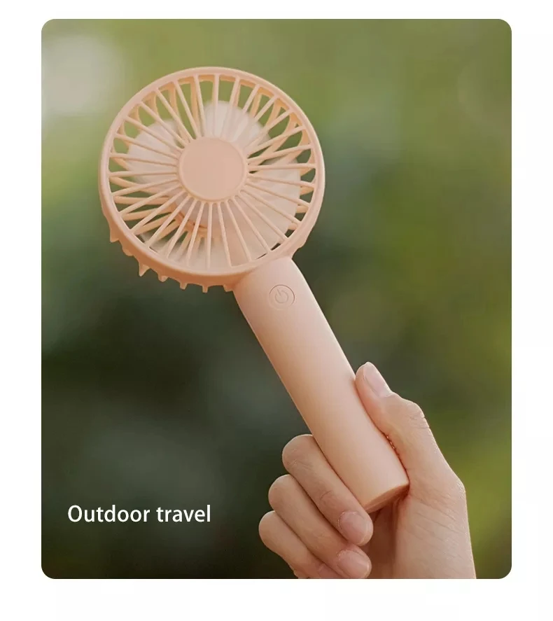 Portable Mini Fan 3 Speed Adjustable Fan USB Rechargeable Desk Fans