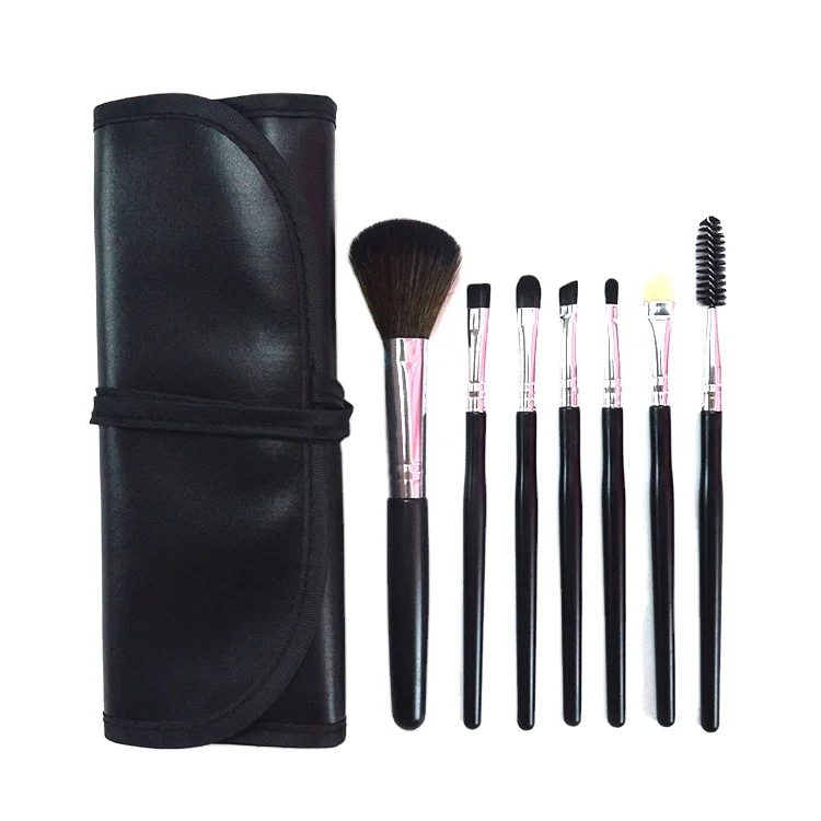 Профессиональный makeupbrush Комплект 7 шт. косметический блеск для губ губной с уход за кожей лица контур глаз Кисть нанесения румян набор