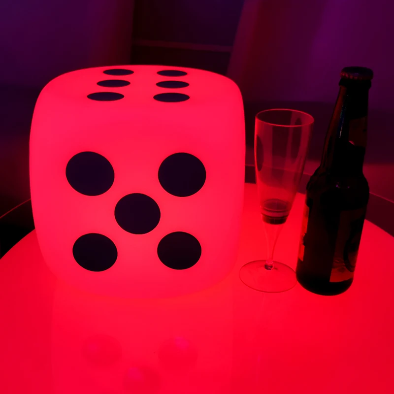 Hire illuminated led cube chair/rechargeable  led cube chair for seat