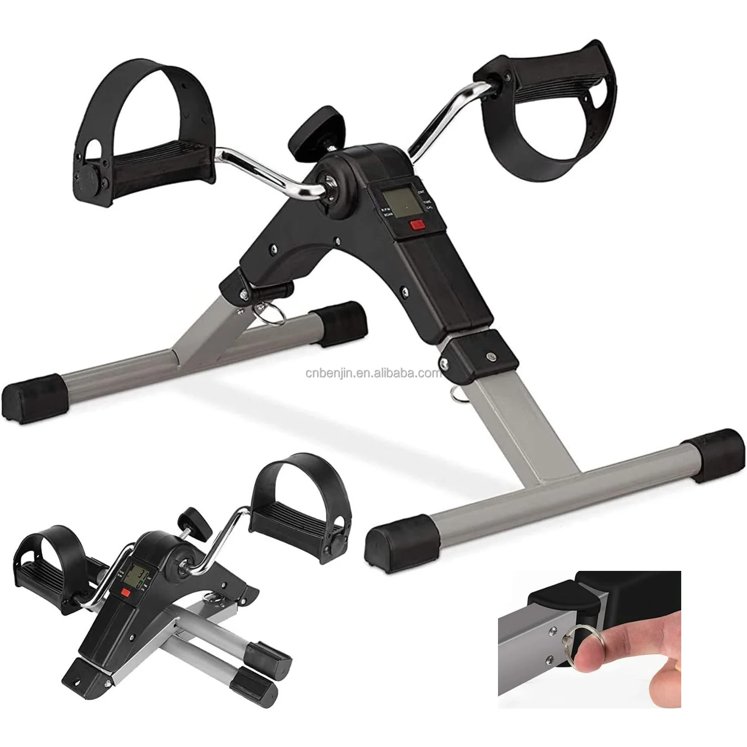 Indoor Home Gym Pedal Trainer Machine Equipment Mini Exercise Bike Arm Leg Resistance Pedal Exerciser