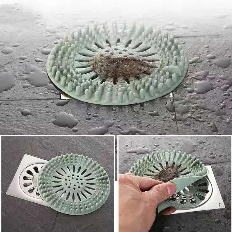 Прочный силиконовый чехол для умывальника в ванную, Ловец для слива волос, простота установки и чистки, для ванной комнаты, кухни