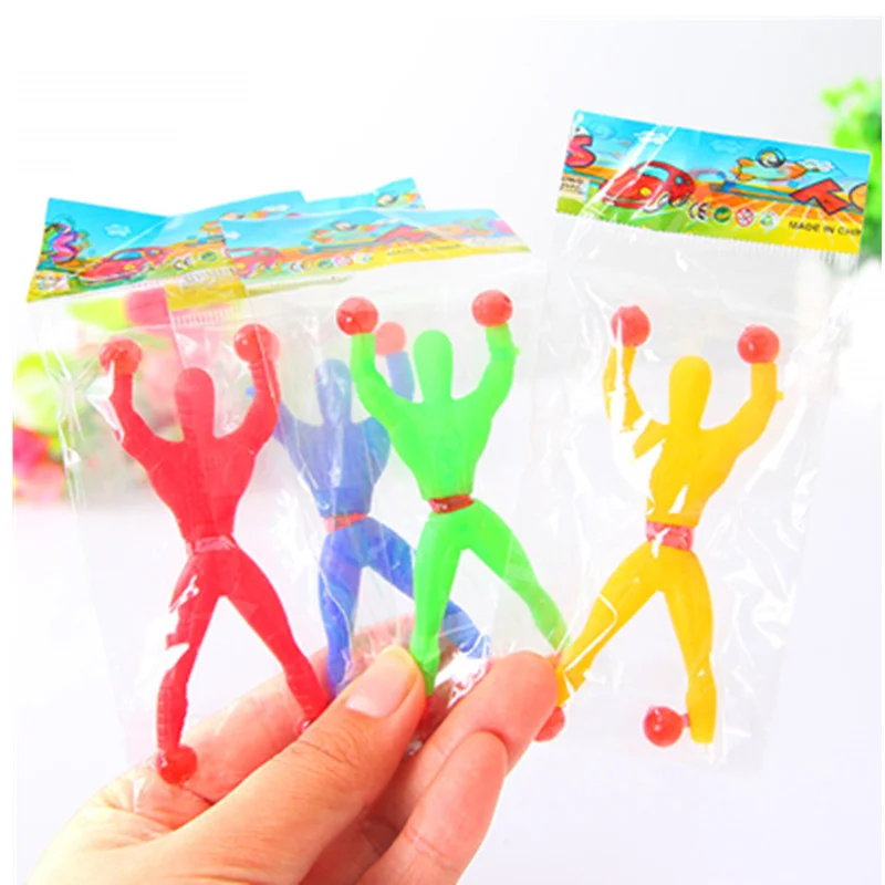 Wholesale Sticky Wall Climbing Men Novelty Gift Party Kids Sticky Man Toys