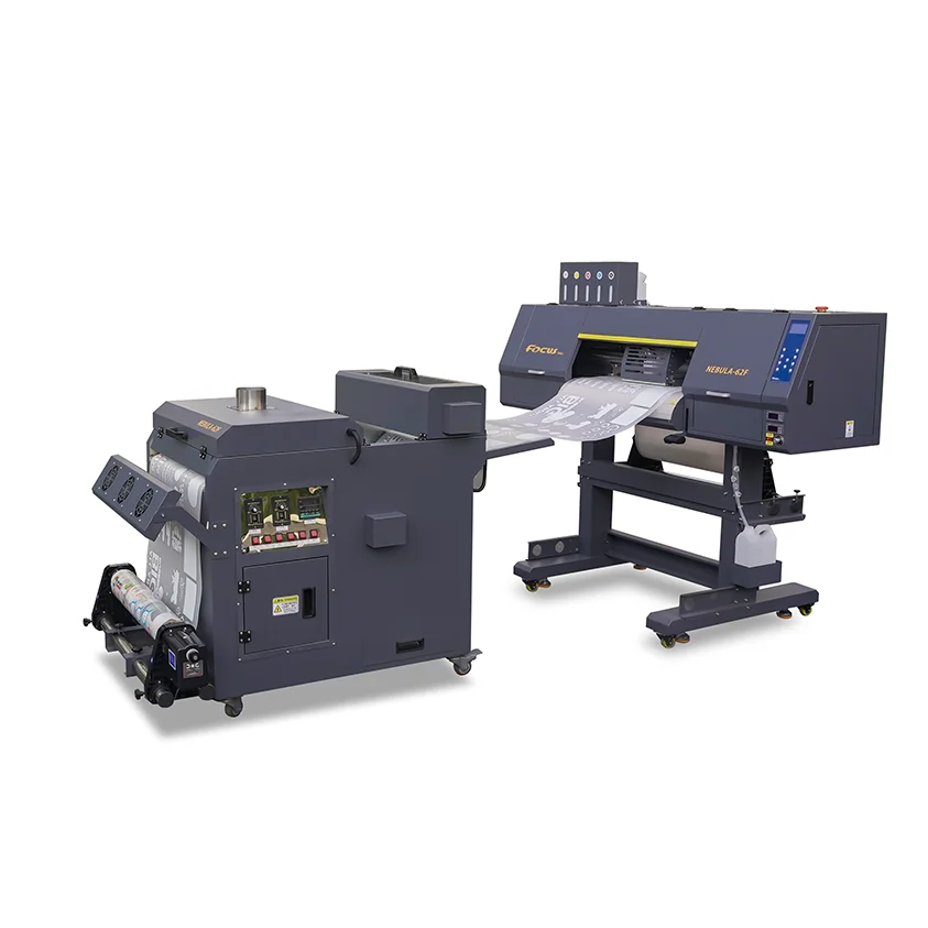 uv dtf wraps film transfer DTF ink a2 textil Printer 60cm machine 2 heads dx5 digital printing
