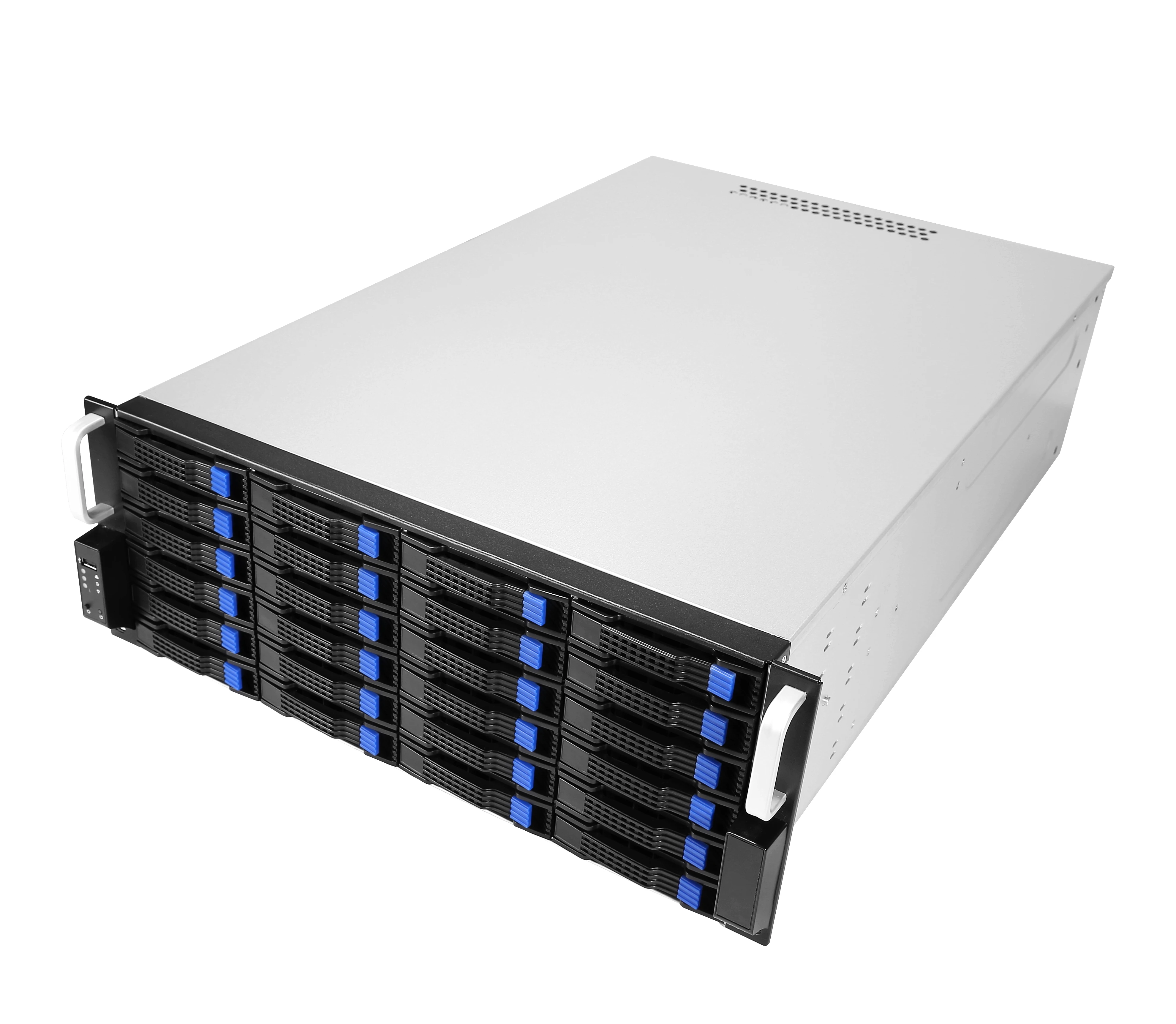 4U 24bay Hotswap storage Server Case  with redundant 1+1 800W power