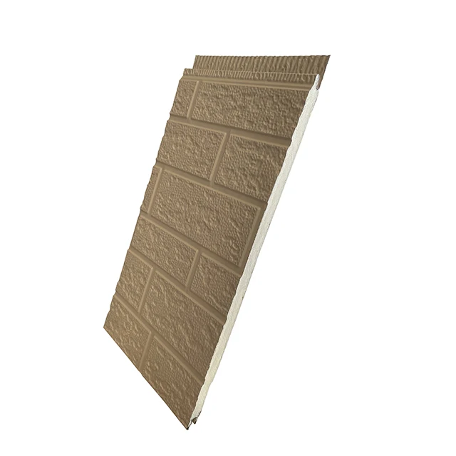 Factory Supply  Aluminum Zinc Coated Composite Panel Outer Decorative PU Foam Lightweight External Wall Cladding