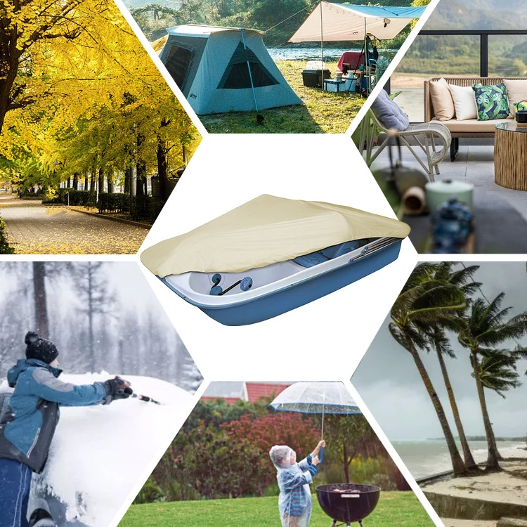 Outdoor pedal boat cover Black cruise ship sun rain and dust proof cover Treading boat waterproof cover