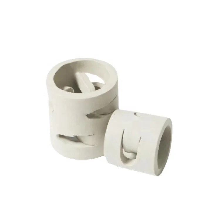Industrial Ceramic Pall Ring For Absorption Tower Packing Support Media