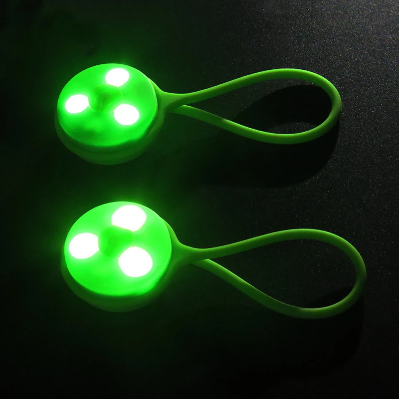 Night Sport Running Cycling Backpack Safety Warning Led Silicone Bag Light