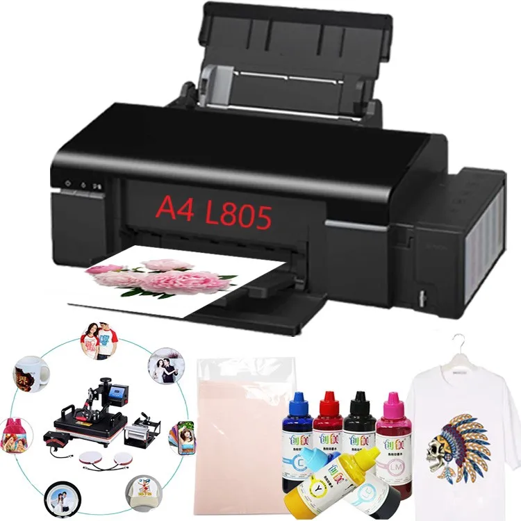 New semi-automatic six color L805 PVC ID CARD inkjet printer A4 Model Desktop transfer printer UV sublimation printer for EPSON