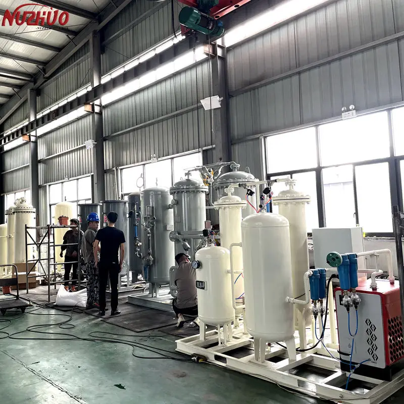 Оборудование NUZHUO чистое O2 93-95% кислородный газовый завод медицинская Планта оксигено для наполнения цилиндров