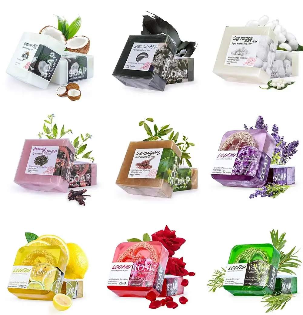 Wholesale natural coconut skin care deep Cleansing soap 100g handmade soap with coconut milk flavor