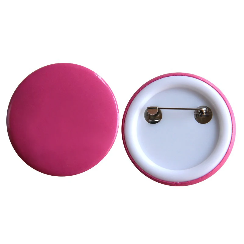 Good quality factory directly pretty design custom plastic matte pin button badge