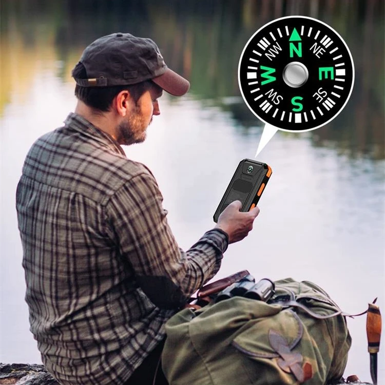 Waterproof Outdoor Solar Charger  Solar Power Bank With Led Lights Solar Charger Solar Power Bank With Flashlight