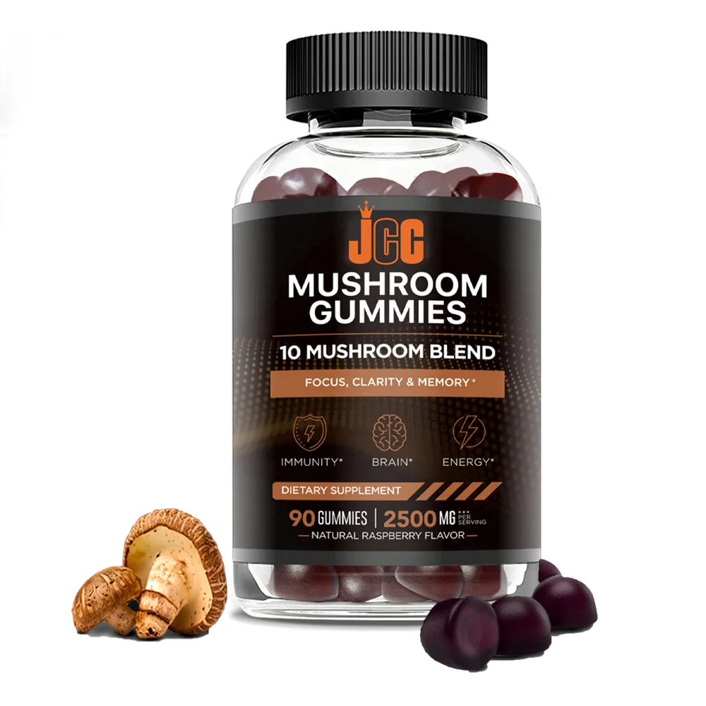 Mushroom extract Gummy for brain booster cognitive health Memory support  Lions mane cordyceps  mushroom  Vegan Halal  gummies