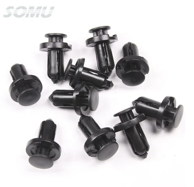 China factory Black car clips door panel fasteners plastic rivet nylon clip for selling