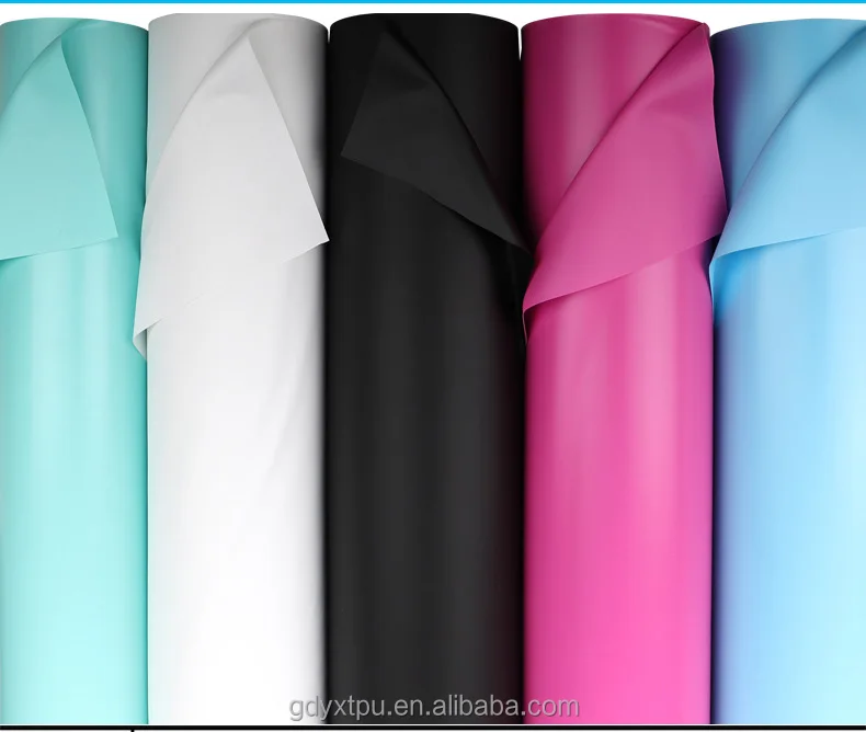 TPU fabric film color transparent waterproof raincoat red blue yellow purple pink ice blue fluorescent orange TPU film