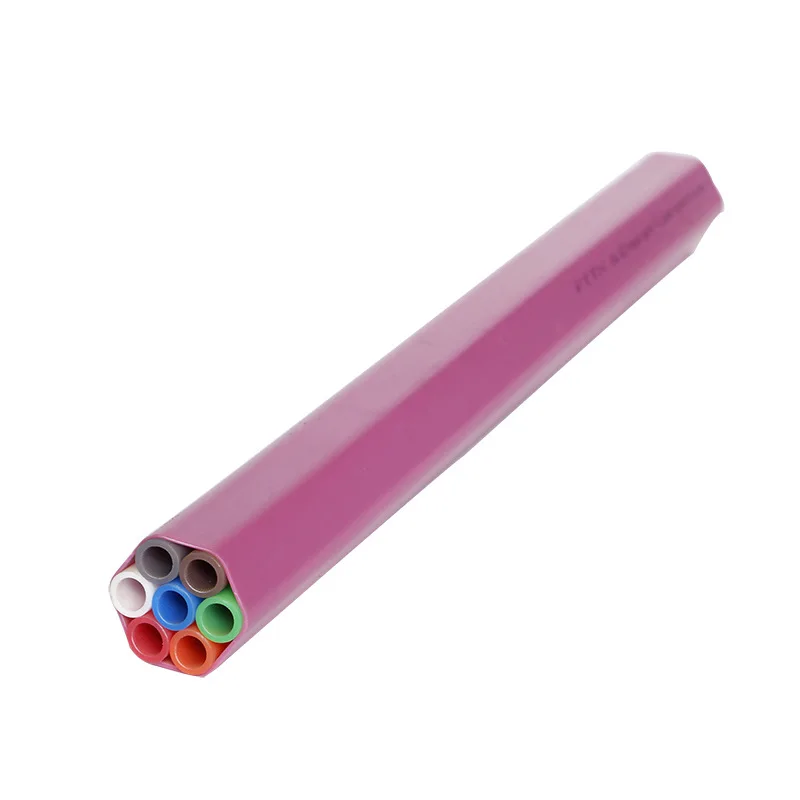Free Sample HDPE Combined Tube Bundled Micro Duct 7 ways 10/8mm PE Sheath 1.7mm Direct Install