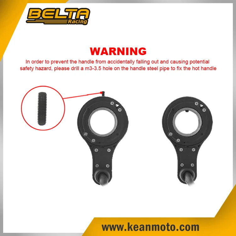BELTA Motorcycle Heated Grips Electric Warmer Heated Handle Grip For 22mm-25mm Handlebars KXL-601N