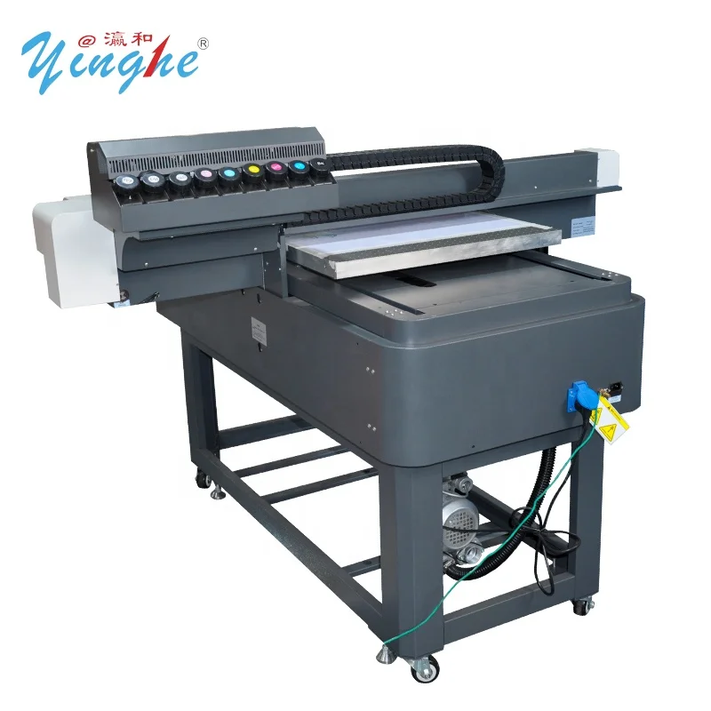Yinghe 90*60 см УФ планшетный принтер 6090 с 3 головками TX800 для ручки/кружки/бутылки/деревянная/акриловая печатная машина