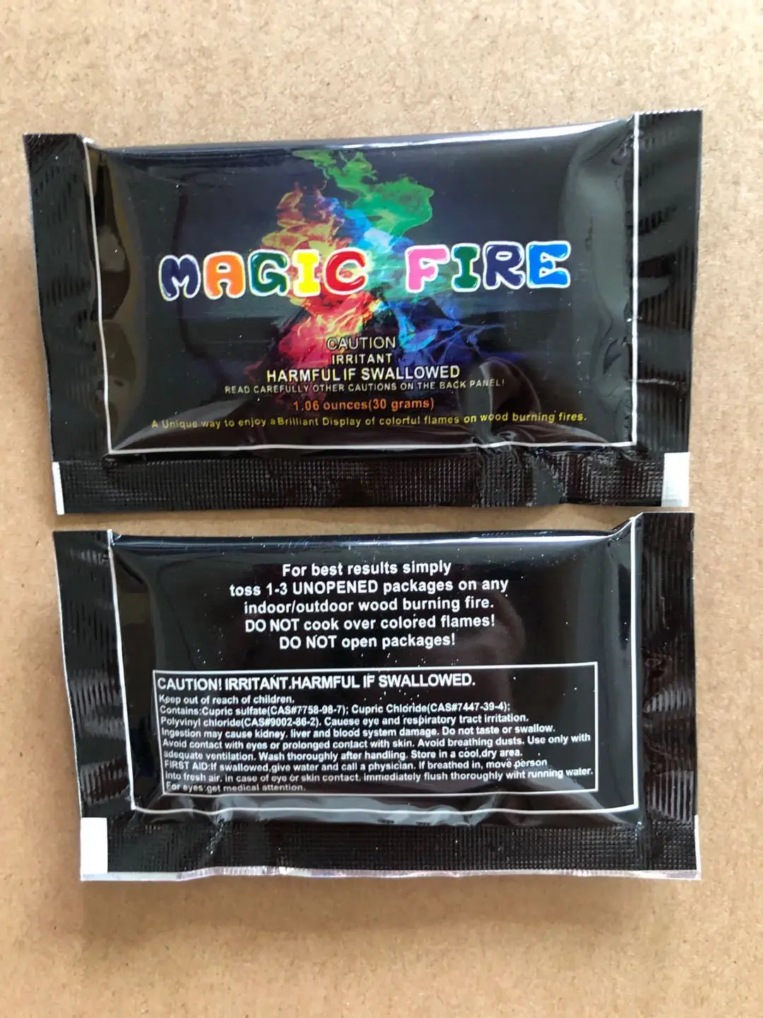 Outdoor Magical Fire Color Changing Packets for Campfires  Fire Pit Outdoor Fireplaces Camping Essentials for Kids Adults