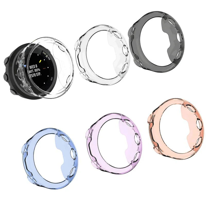 Qiman TPU Clear Case Cover For Garmin forerunner 45 45S Watch TPU Protector Frame Shell For Garmin 45/45S Bracelet Accessories